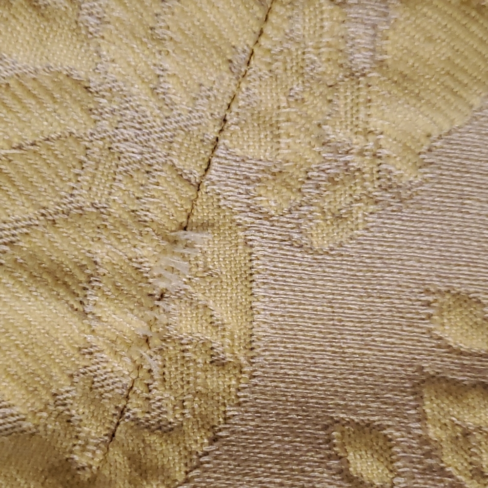 Helene Burman London Yellow Brocade Bomber Jacket - Picture 5 of 5